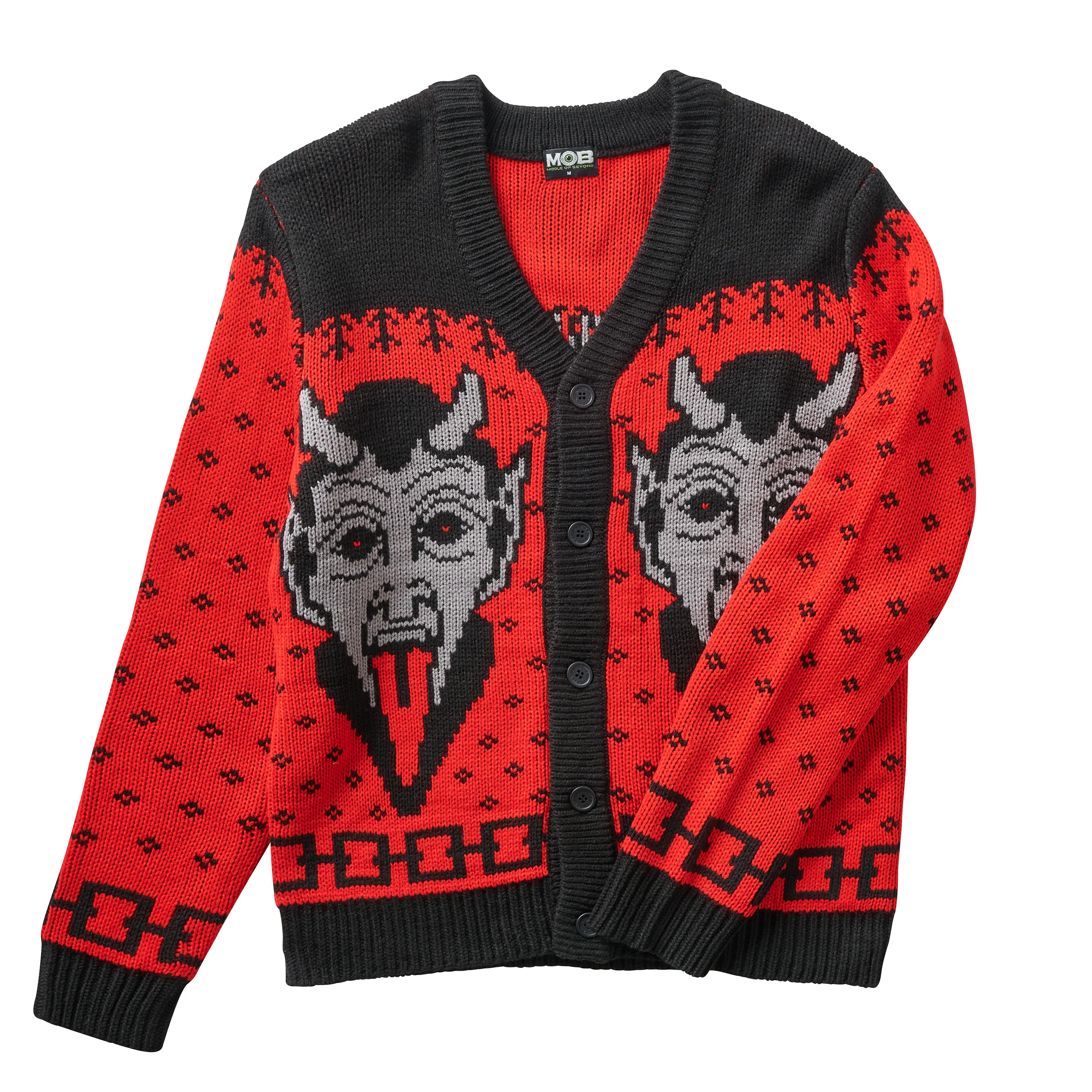 Krampus the Christmas Devil Cardigan - Image 3